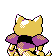 Abra - Silver (Back View (Shiny))