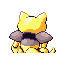 Abra - Emerald (Back View (Shiny))