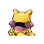 Abra - FireRed LeafGreen (Back View (Shiny))