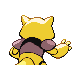 Abra - Diamond Pearl (Back View (Shiny))