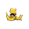 Abra - Black White (Back View (Shiny))