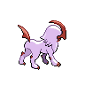 Absol - Black White (Back View (Shiny))