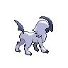 Absol - Black White (Back View)