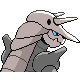 Aggron - HeartGold SoulSilver (Back View)