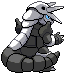 Aggron - Black 2 White 2 Black White Animated (Back View)