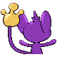 Aipom - Diamond Pearl (Back View)