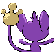 Aipom - Platinum (Back View)