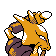 Alakazam - Gold (Back View)
