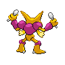 Alakazam - Black White (Back View (Shiny))