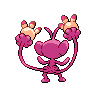 Ambipom - Black White (Back View (Shiny))