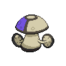 Amoonguss - Black White (Back View (Shiny))