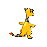 Ampharos - Black White (Back View)