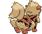 Arcanine - Black 2 White 2 Black White Animated (Back View)