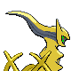 Arceus - Platinum (Back View (Shiny))