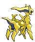 Arceus - Black 2 White 2 Black White Animated (Back View (Shiny))