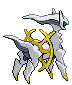Arceus - Black 2 White 2 Black White Animated (Back View)