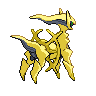 Arceus - Black White (Back View (Shiny))