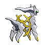 Arceus - Black White (Back View)