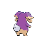 Audino - Black White (Back View (Shiny))