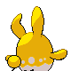 Azumarill - HeartGold SoulSilver (Back View (Shiny))