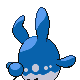 Azumarill - HeartGold SoulSilver (Back View)