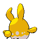 Azumarill - Platinum (Back View (Shiny))