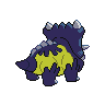 Bastiodon - Black White (Back View (Shiny))