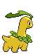 Bayleef - Black 2 White 2 Black White Animated (Back View)