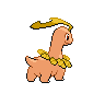 Bayleef - Black White (Back View (Shiny))