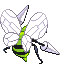Beedrill - Black 2 White 2 Black White Animated (Back View (Shiny))
