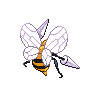 Beedrill - Black White (Back View)