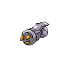 Beldum - Black White (Back View (Shiny))
