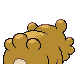 Bidoof - Diamond Pearl (Back View (Shiny))