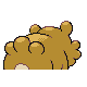 Bidoof - Platinum (Back View (Shiny))