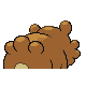 Bidoof - Platinum (Back View)