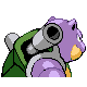 Blastoise - HeartGold SoulSilver (Back View (Shiny))