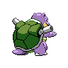 Blastoise - Black White (Back View (Shiny))