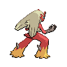 Blaziken - Black White (Back View)
