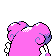 Blissey - Crystal (Back View (Shiny))