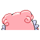 Blissey - HeartGold SoulSilver (Back View (Shiny))