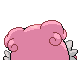 Blissey - HeartGold SoulSilver (Back View)