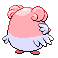 Blissey - Black 2 White 2 Black White Animated (Back View (Shiny))