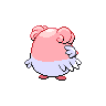 Blissey - Black White (Back View (Shiny))