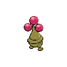 Bonsly - Black White (Back View (Shiny))