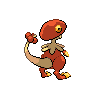 Breloom - Black White (Back View (Shiny))