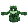Bronzong - Black White (Back View (Shiny))