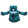 Bronzong - Black White (Back View)