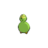 Budew - Black White (Back View (Shiny))
