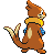 Buizel - Black 2 White 2 Black White Animated (Back View)