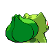 Bulbasaur - Platinum (Back View (Shiny))